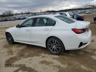 2019 BMW 3 Series 330i xDrive with VIN 3MW5R7J52K8A26569, listed as a Copart auction lot 46864745 with 46,729 mi miles and Salvage Title. Bid and sale history available at DreamBid. Image 2.