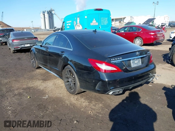 2015 Mercedes-Benz CLS-Class CLS 63 AMG S-Model with VIN WDDLJ7GB2FA136665, listed as a IAAI auction lot 41666543 with 78,469 mi miles. Bid and sale history available at carsss.com. Image 3.