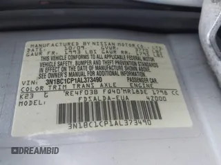 2010 Nissan Versa S with VIN 3N1BC1CP1AL373490, listed as a IAAI auction lot 41481127 with 82,941 mi miles and . Bid and sale history available at DreamBid. Image 9.