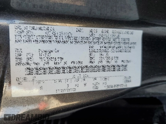 2015 Ford Focus SE with VIN 1FADP3F24FL375412, listed as a Copart auction lot 52506845 with 141,647 mi miles and Salvage Title. Bid and sale history available at carsss.com. Image 12.