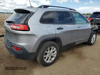 2016 Jeep Cherokee Sport with VIN 1C4PJMAB4GW203807, listed as a Copart auction lot 61429655 with 96,128 mi miles and Salvage title. Bid and sale history available at DreamBid. Image 3.