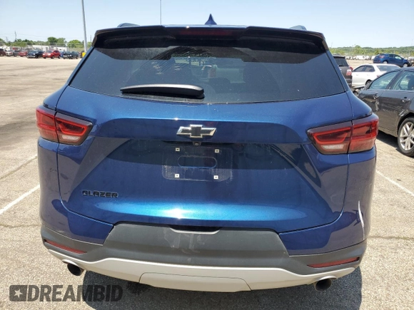 2023 Chevrolet Blazer LT with VIN 3GNKBCR46PS120387, listed as a Copart auction lot 58503205 with 20,690 mi miles and Salvage title. Bid and sale history available at DreamBid. Image 6.