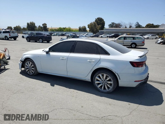 2018 Audi A4 Premium с VIN WAUKMAF4XJA106994, выставлен на аукционе Copart как лот 59040295 с пробегом 66 174 миль миль и Списание • Salvage title. История ставок и продаж доступна на DreamBid. Изображение 2.