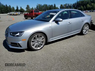 2017 Audi A4 Premium Plus with VIN WAUENAF40HN003001, listed as a Copart auction lot 63263265 with 39,511 mi miles and Salvage title. Bid and sale history available at DreamBid. Image 1.
