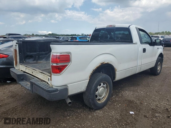 2010 Ford F-150 XL with VIN 1FTMF1CW3AKA19279, listed as a Copart auction lot 61200125 with 223,020 mi miles and Salvage title. Bid and sale history available at DreamBid. Image 3.