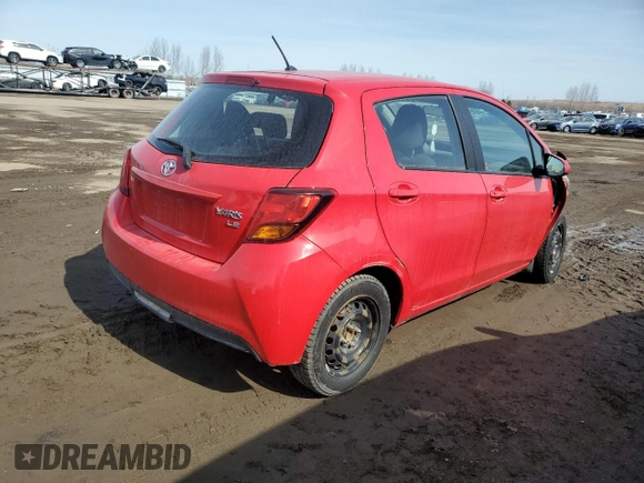 2015 Toyota Yaris L z VIN VNKKTUD39FA024366, wystawiony jako Copart lot #48335605 z przebiegiem 149 912 mil mil oraz Szkoda całkowita • Salvage title. Historia ofert i sprzedaży dostępna na DreamBid. Obrazek 3.
