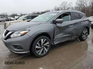 2017 Nissan Murano Platinum z VIN 5N1AZ2MH7HN122502, wystawiony jako Copart lot #86491214 z przebiegiem Nie podano mil oraz Szkoda całkowita • Salvage title. Historia ofert i sprzedaży dostępna na DreamBid. Obrazek 1.