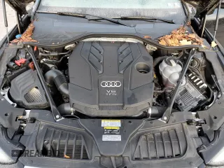 2023 Audi A8 with VIN WAULDAF8XPN002207, listed as a Copart auction lot 84796454 with 25,632 mi miles and Salvage Title. Bid and sale history available at carsss.com. Image 12.