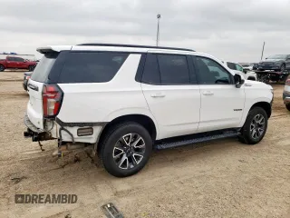 2023 Chevrolet Tahoe Z71 with VIN 1GNSKPKD6PR120121, listed as a Copart auction lot 58223505 with 67,210 mi miles and Salvage title. Bid and sale history available at DreamBid. Image 3.