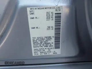 2018 Nissan Altima SR with VIN 1N4AL3AP8JC474583, listed as a IAAI auction lot 40923589 with 116,960 mi miles and . Bid and sale history available at DreamBid. Image 9.