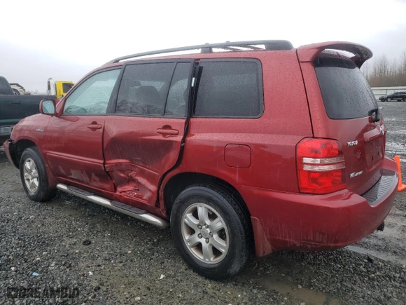 2002 Toyota Highlander with VIN JTEHF21A720078519, listed as a Copart auction lot 47049295 with 129,897 mi miles and Salvage Title. Bid and sale history available at carsss.com. Image 2.