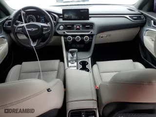 2022 Genesis G70 2.0T with VIN KMTG34TA7NU089861, listed as a Copart auction lot 42073974 with 46,215 mi miles. Bid and sale history available at carsss.com. Image 8.
