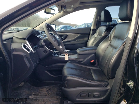 2017 Nissan Murano SL with VIN 5N1AZ2MH2HN169341, listed as a Copart auction lot 47992725 with 50,654 mi miles and Salvage Title. Bid and sale history available at carsss.com. Image 7.