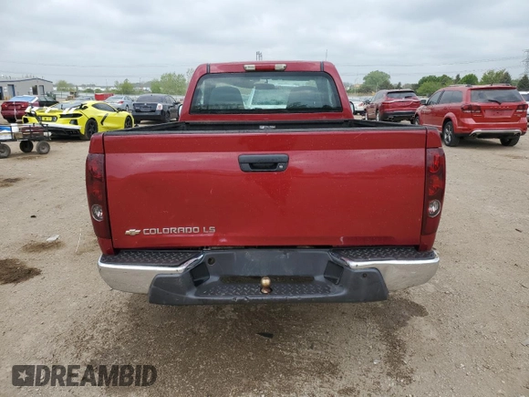 2005 Chevrolet Colorado Z85 with VIN 1GCDT146358189376, listed as a Copart auction lot 56501895 with 174,454 mi miles and Salvage title. Bid and sale history available at DreamBid. Image 6.