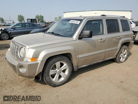 2010 Jeep Patriot Limited with VIN 1J4NF4GB8AD645342, listed as a Copart auction lot 64544734 with 244,116 mi miles and Salvage Title. Bid and sale history available at DreamBid. Image 1.