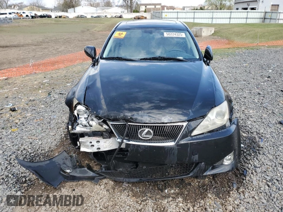 2006 Lexus IS 350 with VIN JTHBE262X62002770, listed as a Copart auction lot 50224325 with 270,328 mi miles and Salvage Title. Bid and sale history available at DreamBid. Image 5.