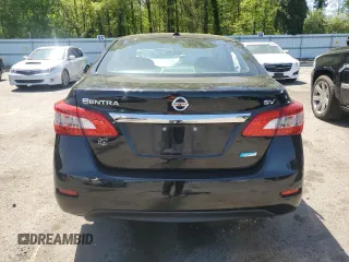 2014 Nissan Sentra S with VIN 3N1AB7AP4EL656704, listed as a Copart auction lot 54976375 with 29,102 mi miles and Salvage Title. Bid and sale history available at DreamBid. Image 6.