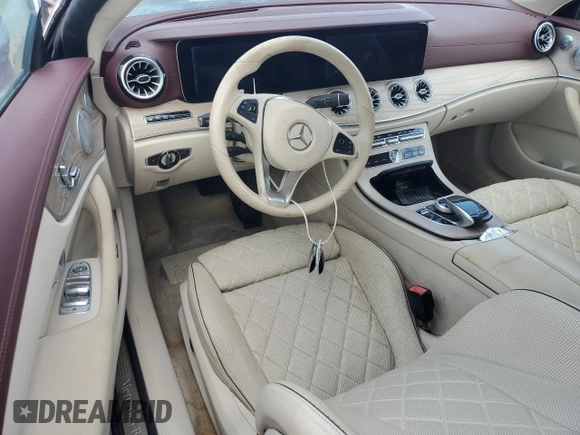 2018 Mercedes-Benz E-Class E 400 with VIN WDD1K6FB8JF023038, listed as a Copart auction lot 74779064 with 0 mi miles and Salvage Title. Bid and sale history available at carsss.com. Image 8.