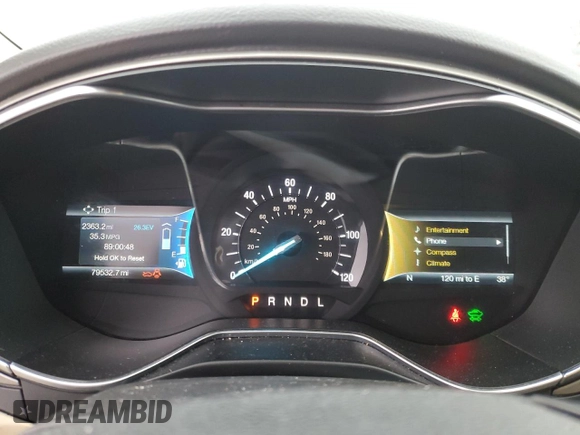 2016 Ford Fusion SE Hybrid with VIN 3FA6P0LU8GR139507, listed as a Copart auction lot 46092965 with 79,532 mi miles and Salvage Title. Bid and sale history available at carsss.com. Image 9.