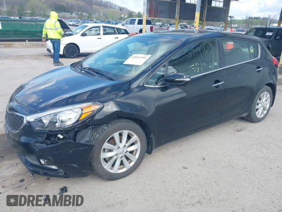 2015 Kia Forte 5-Door EX with VIN KNAFX5A87F5310145, listed as a IAAI auction lot 42031351 with 75,672 mi miles. Bid and sale history available at carsss.com. Image 2.