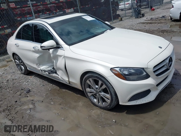 2018 Mercedes-Benz C 300 with VIN 55SWF4JB5JU250805, listed as a IAAI auction lot 42365382 with 48,347 mi miles and . Bid and sale history available at DreamBid. Image 1.
