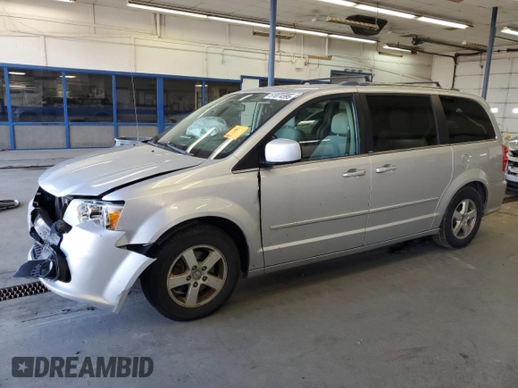 2011 Dodge Grand Caravan Crew with VIN 2D4RN5DG5BR755489, listed as a Copart auction lot 51074595 with 193,259 mi miles and Salvage Title. Bid and sale history available at DreamBid. Image 1.