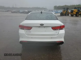 2016 Kia Optima EX with VIN 5XXGU4L35GG013206, listed as a Copart auction lot 51150455 with 166,865 mi miles and Salvage Title. Bid and sale history available at carsss.com. Image 6.