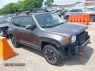 2017 Jeep Renegade Trailhawk with VIN ZACCJBCB7HPG42238, listed as a IAAI auction lot 42562113 with 105,045 mi miles and . Bid and sale history available at DreamBid. Image 13.
