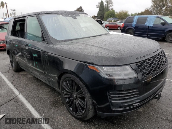 2020 Land Rover Range Rover with VIN SALGS5SE6LA568792, listed as a Copart auction lot 82227594 with 70,073 mi miles and Salvage Title. Bid and sale history available at carsss.com. Image 4.