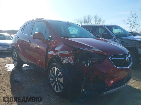 2021 Buick Encore Preferred with VIN KL4CJESB4MB353416, listed as a IAAI auction lot 41867701 with 21,176 mi miles and . Bid and sale history available at carsss.com. Image 1.