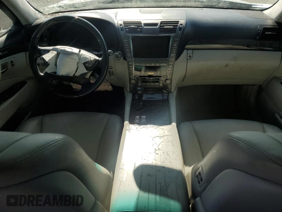 2008 Lexus LS 460 L with VIN JTHGL46F585029290, listed as a Copart auction lot 48485505 with Not provided miles and Salvage title. Bid and sale history available at DreamBid. Image 8.