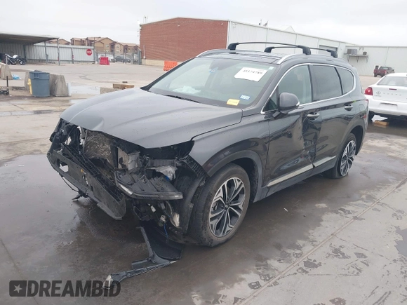 2020 Hyundai Santa Fe Limited with VIN 5NMS5CAA9LH280850, listed as a IAAI auction lot 41174789 with 45,563 mi miles. Bid and sale history available at carsss.com. Image 20.