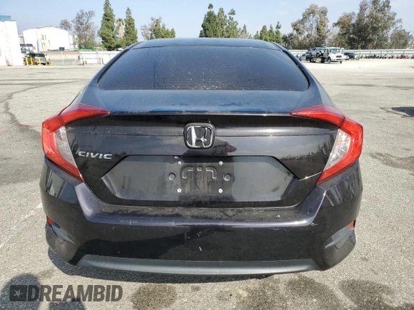2016 Honda Civic Sedan LX with VIN 19XFC2F50GE232356, listed as a Copart auction lot 43615245 with 53,557 mi miles and Salvage Title. Bid and sale history available at carsss.com. Image 6.