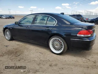 2007 BMW 7 Series 750i with VIN WBAHL83567DT08922, listed as a Copart auction lot 56196245 with 124,095 mi miles and Clean Title. Bid and sale history available at carsss.com. Image 2.