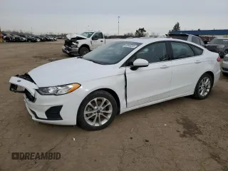2020 Ford Fusion SE with VIN 3FA6P0HD3LR250467, listed as a Copart auction lot 43949205 with 50,592 mi miles and Salvage Title. Bid and sale history available at carsss.com. Image 1.