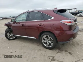 2014 Lexus RX 350 with VIN JTJZK1BA8E2418893, listed as a Copart auction lot 55275925 with 103,162 mi miles and Salvage Title. Bid and sale history available at DreamBid. Image 2.