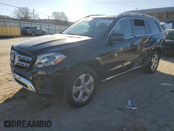 2018 Mercedes-Benz GLS 450 with VIN 4JGDF6EE3JB100554, listed as a Copart auction lot 80287543 with 120,206 mi miles and . Bid and sale history available at DreamBid. Image 1.
