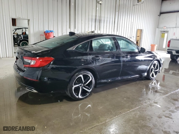 2022 Honda Accord Sedan Sport SE with VIN 1HGCV1F43NA071341, listed as a Copart auction lot 76015354 with 8,806 mi miles and Salvage Title. Bid and sale history available at carsss.com. Image 3.