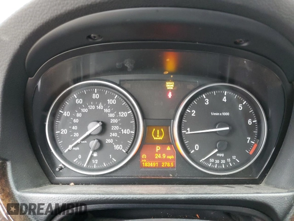 2010 BMW 3 Series 328i with VIN WBAPH5G51ANM36203, listed as a Copart auction lot 57349235 with 183,491 mi miles and Salvage title. Bid and sale history available at DreamBid. Image 9.