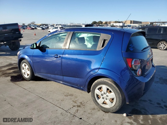 2014 Chevrolet Sonic LS with VIN 1G1JA6SH7E4135279, listed as a Copart auction lot 85512374 with 100,090 mi miles and Salvage Title. Bid and sale history available at carsss.com. Image 2.