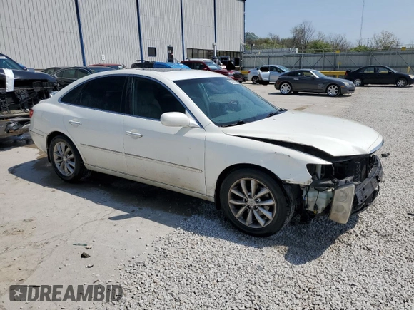 2007 Hyundai Azera SE z VIN KMHFC46F27A181641, wystawiony jako Copart lot #52485025 z przebiegiem 223 170 mil mil oraz Nie do naprawy • Non repairable. Historia ofert i sprzedaży dostępna na DreamBid. Obrazek 4.