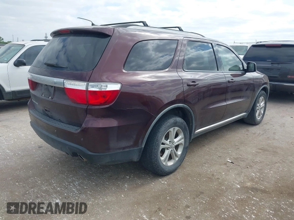2012 Dodge Durango Crew with VIN 1C4RDHDG7CC144357, listed as a IAAI auction lot 42019204 with 174,408 mi miles and . Bid and sale history available at DreamBid. Image 4.