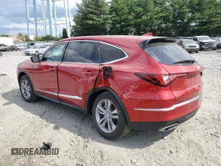 2022 Acura MDX with VIN 5J8YE1H3XNL020255, listed as a Copart auction lot 65458484 with 34,224 mi miles and Salvage Title. Bid and sale history available at carsss.com. Image 2.