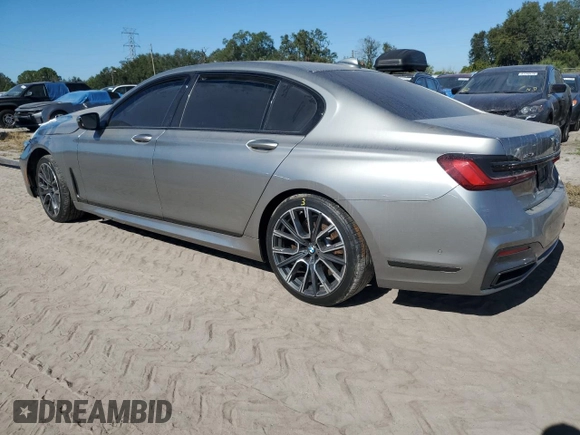 2020 BMW 7 Series 750i xDrive with VIN WBA7U2C03LGJ59954, listed as a Copart auction lot 81485144 with 0 mi miles and Salvage Title. Bid and sale history available at carsss.com. Image 2.