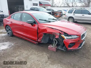 2020 Volvo S60 R-Design with VIN 7JRA22TM8LG039831, listed as a IAAI auction lot 41665063 with 28,632 mi miles. Bid and sale history available at carsss.com. Image 1.