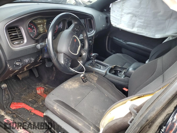 2017 Dodge Charger SXT with VIN 2C3CDXHG6HH606426, listed as a Copart auction lot 52100185 with 122,910 mi miles and Salvage Title. Bid and sale history available at DreamBid. Image 8.