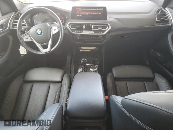 2024 BMW X3 xDrive30i with VIN 5UX53DP00R9V28011, listed as a Copart auction lot 55815905 with 28,391 mi miles and Clean Title. Bid and sale history available at DreamBid. Image 8.