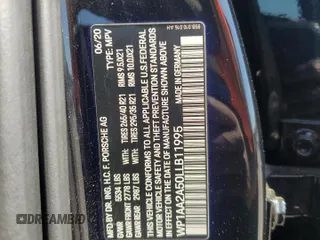 2020 Porsche Macan с VIN WP1AA2A50LLB11995, выставлен на аукционе Copart как лот 53143295 с пробегом 82 192 миль миль и Списание • Salvage title. История ставок и продаж доступна на DreamBid. Изображение 13.