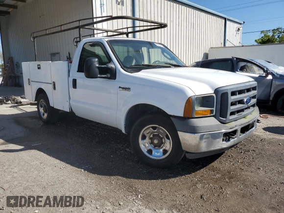 2005 Ford F-250 with VIN 1FDNF20535EC46865, listed as a Copart auction lot 48720785 with Not provided miles and Salvage title. Bid and sale history available at DreamBid. Image 4.