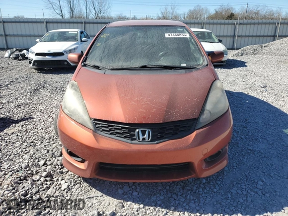2012 Honda Fit Sport with VIN JHMGE8H57CC024375, listed as a Copart auction lot 47444835 with 0 mi miles and Salvage Title. Bid and sale history available at carsss.com. Image 5.